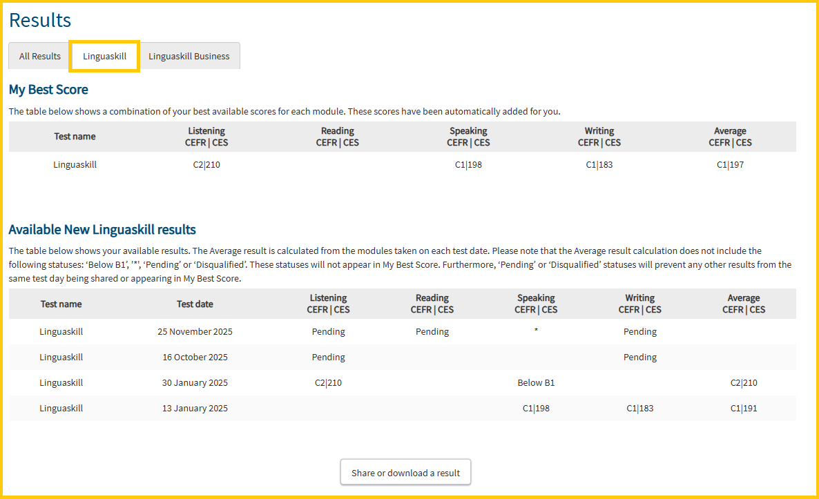 Linguaskill example results tab.png